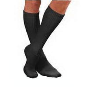 Image of SensiFoot Crew Length Mild Compression Diabetic Sock Medium, Black