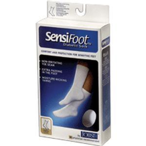 Image of SensiFoot Crew Length Mild Compression Diabetic Sock X-Large, Black