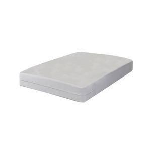 Image of Fiberlinks Soft Block Mattress Protector, Long Twin, 39" x 80" White