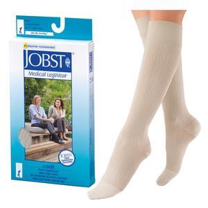 Image of SoSoft Knee High, 20-30, Brocade, Closed Toe, Small, Sand