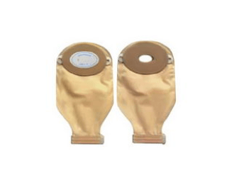 Image of Special Oval B Drain Pouch 7/8" x 1-1/8" Opening Convex Bottom Only Roll-Up