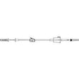 Image of Standardbore Fluid Transfer Set with Standardbore Tubing 24", 4-1/50 mL Priming Volume, Vented Spike, Pinch Clamp