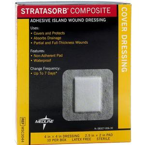 Image of Stratasorb Composite Island Dressing 4" x 4"