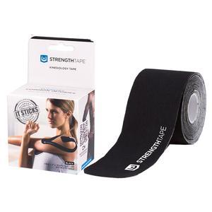 Image of StrengthTape Kinesiology Tape 5M Precut Roll, Black, 16'4" L x 2" W