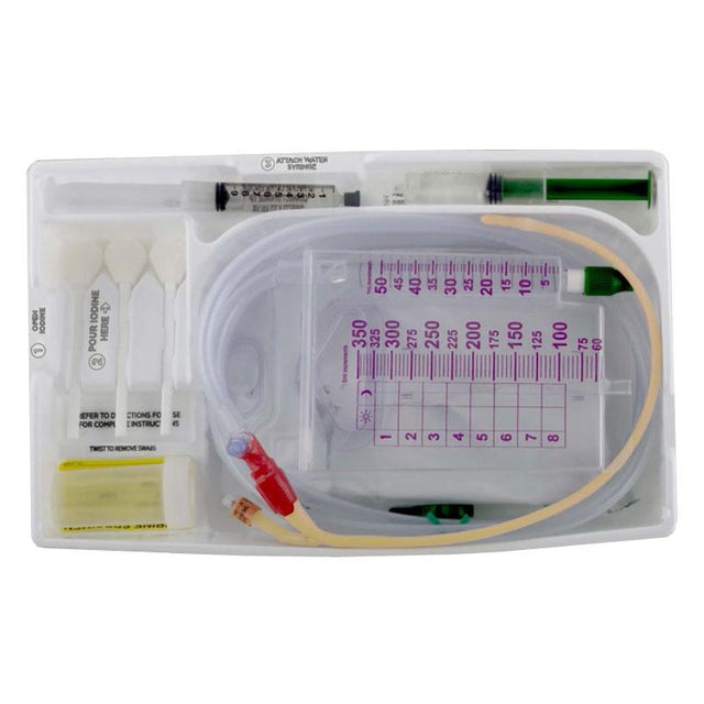 Image of SURESTEP Foley Tray, LUBRICATH, Drainage Bag, STATLOCK Stabilization Device, 18 fr