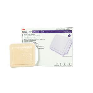 Image of Tegaderm Silicone Foam Non-Bordered Dressing, 4" x 4.25"