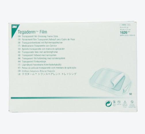 Image of Tegaderm Transparent Adhesive Film Dressing Original Frame Style 4" x 4-3/4"