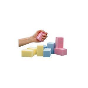 Image of Temper Foam R-Lite Foam Blocks Blue, 1-3/4" x 1-3/4" x 3"