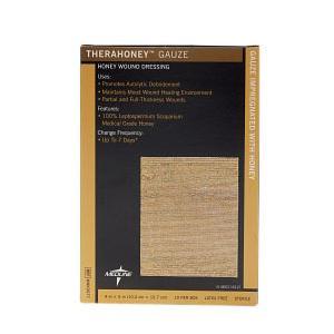 Image of TheraHoney Gauze Honey Sheet Dressings, 4" x 5"