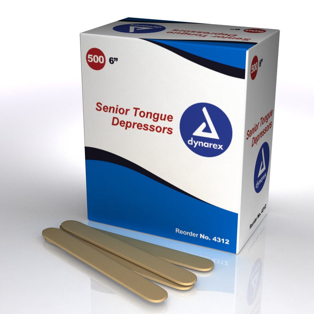 Image of Tongue Depressor, 6" X 3/4" Non-Sterile,500/Box