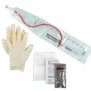 Image of TOUCHLESS Plus Unisex Red Rubber Intermittent Catheter Kit 12 Fr 1100 mL