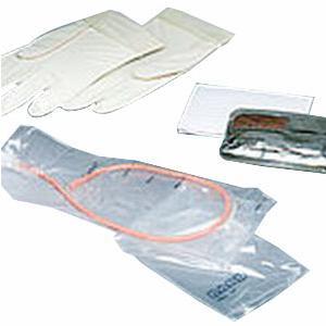 Image of TOUCHLESS Plus Unisex Red Rubber Intermittent Catheter Kit 14 Fr 1100 mL