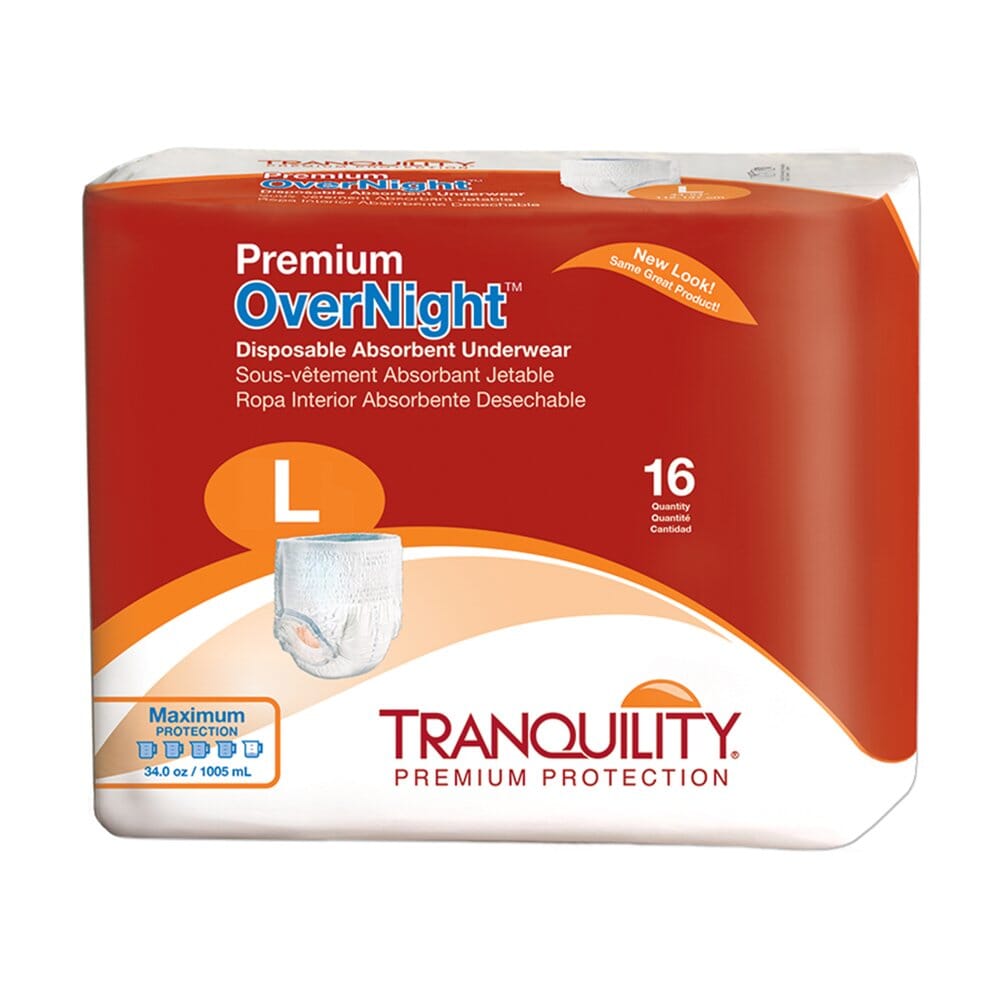 Image of Tranquility Premium OverNight Disposable Absorbent Underwear