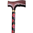 Image of Travel Folding Cane, Red Hat