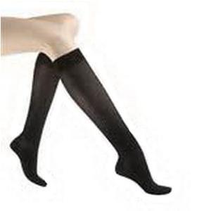 Image of Ultrasheer, 20-30, Knee, Med, Open Toe, Black