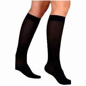 Image of UltraSheer Knee-High Firm Compression Stockings X-Large Full Calf, Black