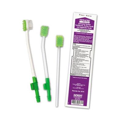 Image of Untreated Suction Toothbrush with Suction Swab and Applicator