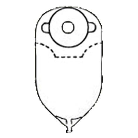 Image of Urine Pouch w/Flutter Valve, 1"