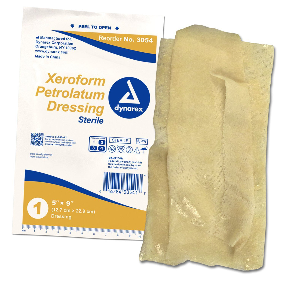 Image of Xeroform Petrolatum Gauze Dressing - 5" x 9"