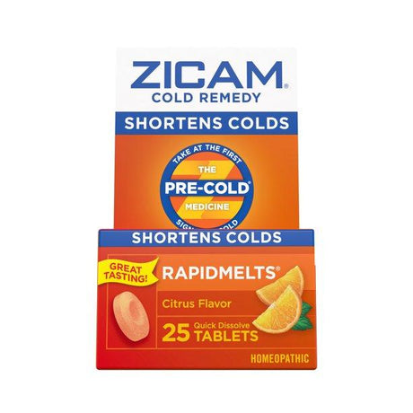 Image of Zicam® Rapidmelt® Cold Remedy Tablet, Citrus, 25 count